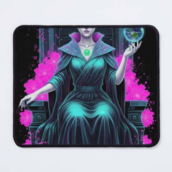 Item preview, The Empress Tarot: Neon Bio-Cyberpunk Queen - Glitch Card III designed and sold by trend-forge.