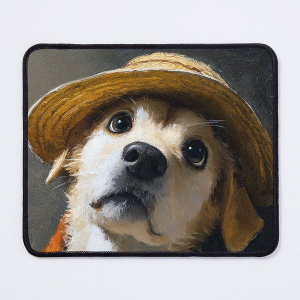 Item preview, Dog Wearing a Straw Hat designed and sold by Savannah Gibbs.