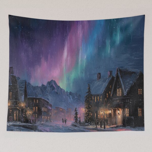 Item preview, Aurora's Whisper over Winter Hollow designed and sold by afrancisCL.