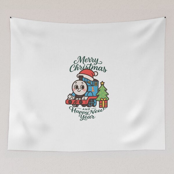 Item preview, cute train illustration merry christmas  designed and sold by sabartgunpla.