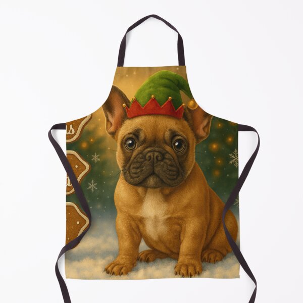 Item preview, Cute French Bulldog Christmas Gingerbread Sign designed and sold by GivingJoy.