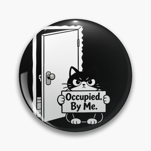 Item preview, Funny Cat Bathroom Guard Shirt – Grumpy Cat Blocking Door – Humor Pet Design designed and sold by Uglyandcute.