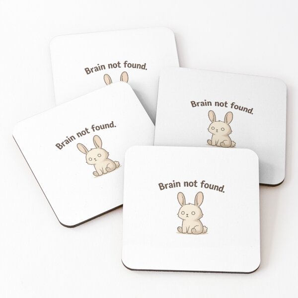 Item preview, Brain Not Found Funny Bunny designed and sold by TheSimpleTee007.