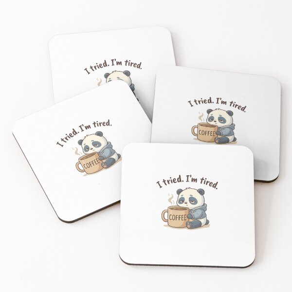Item preview, Tired Panda Coffee Lover designed and sold by TheSimpleTee007.