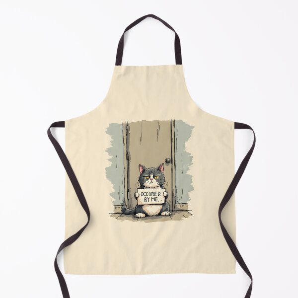 Item preview, Funny Cat Bathroom Guard Shirt – Grumpy Cat Blocking Door – Humor Pet Design designed and sold by Uglyandcute.
