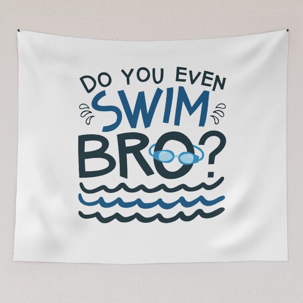 Item preview, Do You Even Swim Bro Funny Swimming Swimmer designed and sold by jaygo.
