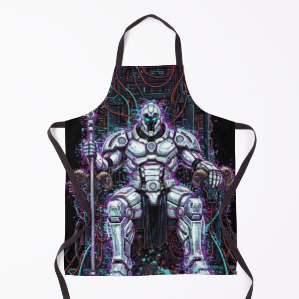 Item preview, The Emperor Tarot: Cyberpunk Warlord - Futuristic Glitch Card IV designed and sold by trend-forge.