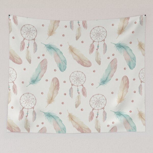 Aperçu de l'œuvre Whispers of Dreams – Pastel Dreamcatcher Harmony créée et vendue par Aeboz Studio.