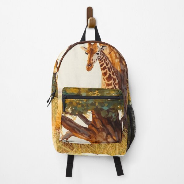 Item preview, Giraffe Reading Beneath a Tree funny art designed and sold by Modern-Tropical.