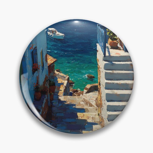 Item preview, Greek Stone Steps Leading to the Blue Sea designed and sold by daila70.