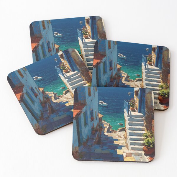 Item preview, Greek Stone Steps Leading to the Blue Sea designed and sold by daila70.