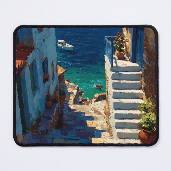 Item preview, Greek Stone Steps Leading to the Blue Sea designed and sold by daila70.
