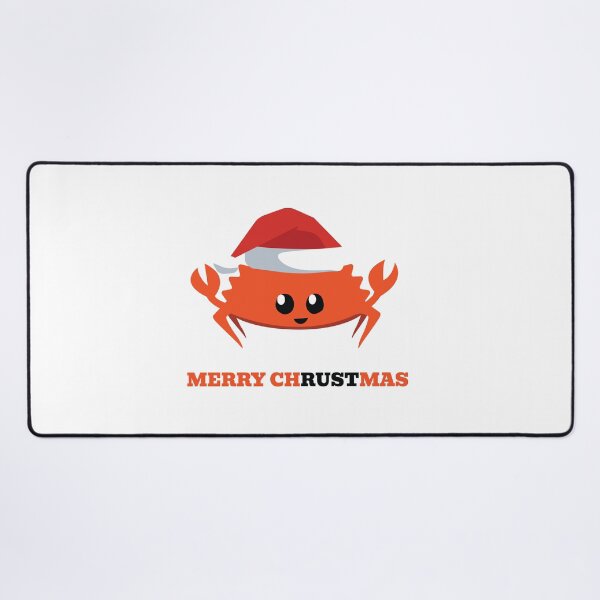Item preview, Rust Language Mascot Merry Christmas designed and sold by hipstuff.