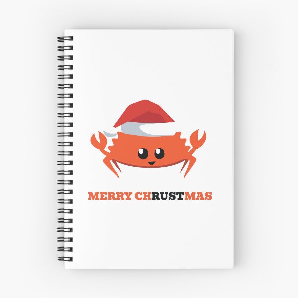 Item preview, Rust Language Mascot Merry Christmas designed and sold by hipstuff.