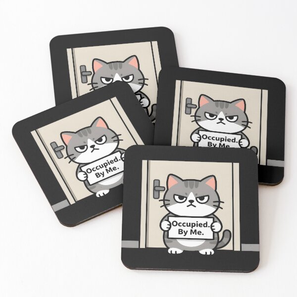 Item preview, Funny Cat Bathroom Guard Shirt – Grumpy Cat Blocking Door – Humor Pet Design designed and sold by Uglyandcute.