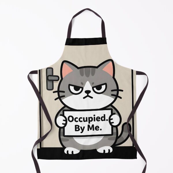 Item preview, Funny Cat Bathroom Guard Shirt – Grumpy Cat Blocking Door – Humor Pet Design designed and sold by Uglyandcute.