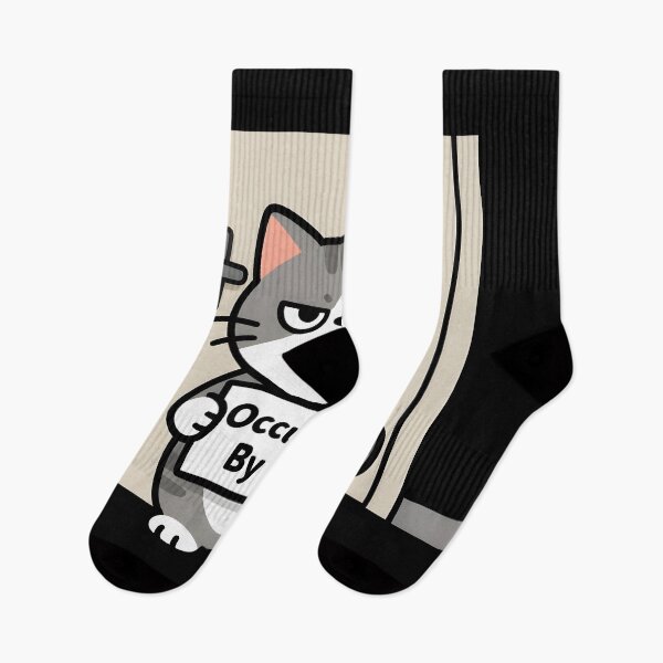 Item preview, Funny Cat Bathroom Guard Shirt – Grumpy Cat Blocking Door – Humor Pet Design designed and sold by Uglyandcute.