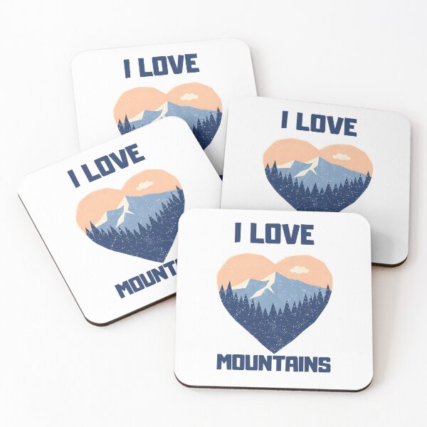 Item preview, I Love Mountains designed and sold by Modern Mood Prints.