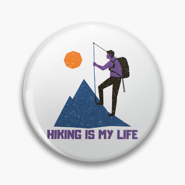 Item preview, Hiking Is My Life designed and sold by Modern Mood Prints.