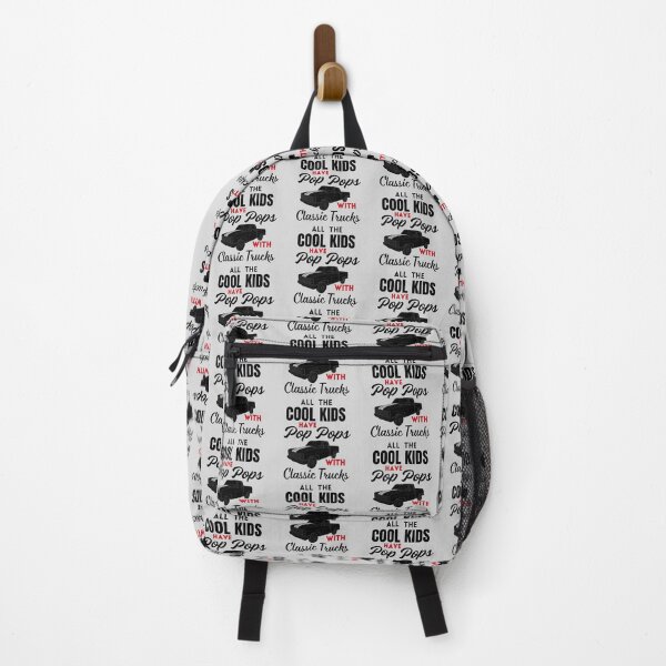 Item preview, **All The Cool Kids Have Pop Pops With Classic Trucks Black Text designed and sold by Searching ideas.