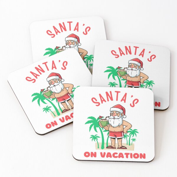 Item preview, Santa’s on Vacation Christmas Holiday T-Shirt designed and sold by Estte-creative.