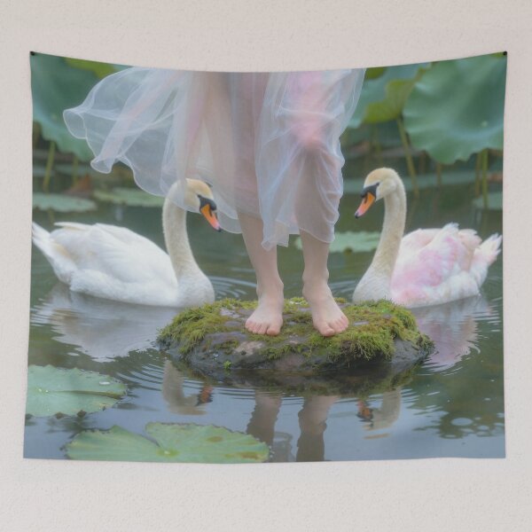 Item preview, Woman with graceful swans designed and sold by Lefteris Betsis.