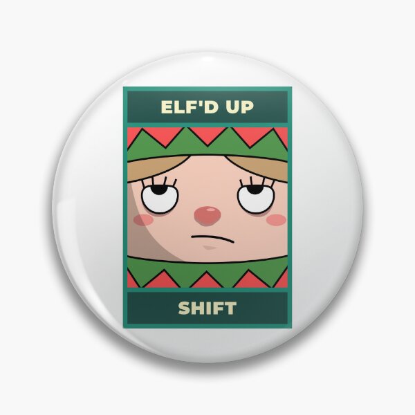 Item preview, Elf’d Up Shift – Funny Nurse Christmas Elf Face Design designed and sold by NANursing.