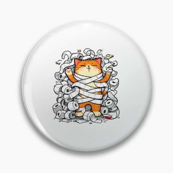 Item preview, cat bathroom Funny Toilet Paper Cat Shirt – Mischievous Cat Chaos – Cute Pet Humor Design designed and sold by Uglyandcute.
