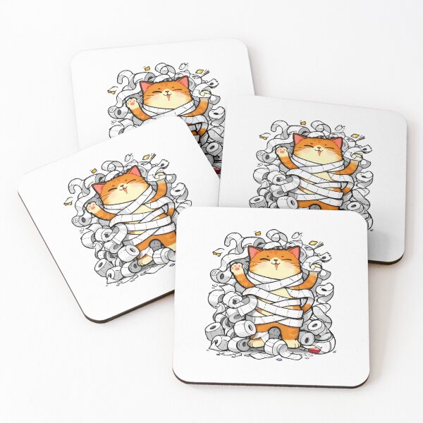 Item preview, cat bathroom Funny Toilet Paper Cat Shirt – Mischievous Cat Chaos – Cute Pet Humor Design designed and sold by Uglyandcute.