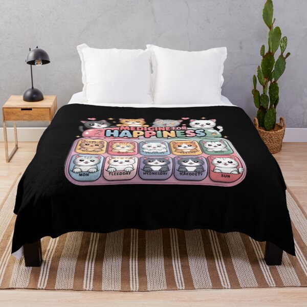 Item preview, My Medicine for Happiness Called Cats Every Day Kitten cat designed and sold by SoftyDesigns.