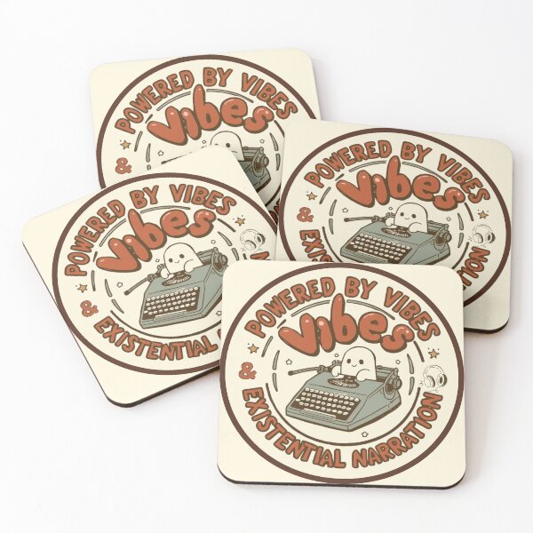 Item preview, Powered by Vibes and Existential Narration designed and sold by Quietest Riot.