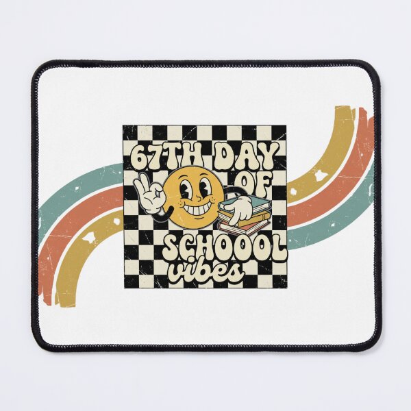 Item preview,  sixty-seven Day of School Vibes - Groovy Checkered Smiley designed and sold by w66aboo.