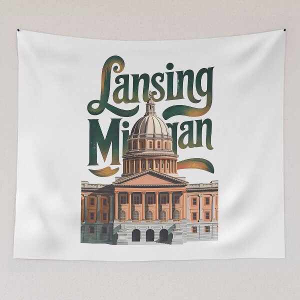 Item preview, Lansing, Michigan, Lansing Michigan designed and sold by MoMidoStore.