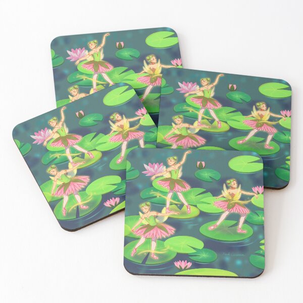Item preview, Dancing Water Lily Fairies designed and sold by maidacervania.