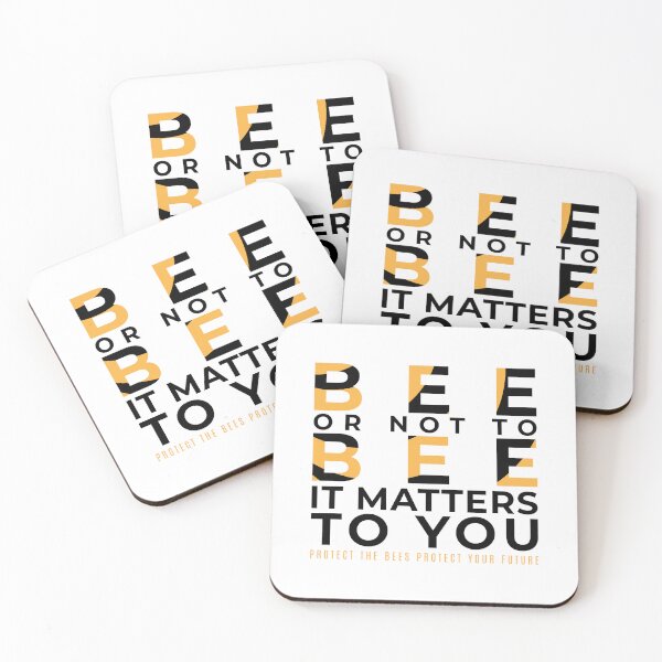 Item preview, Bee Or Not To Bee Wildlife Conservation Message Typography designed and sold by NaturEdeN.
