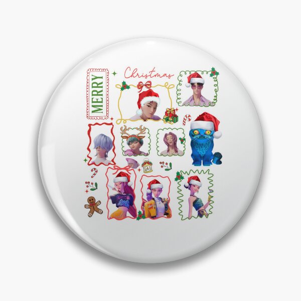 Item preview, Huntrix Merry Christmas 3D - Multi-Sticker Pack & Collage designed and sold by Polarisofficial.