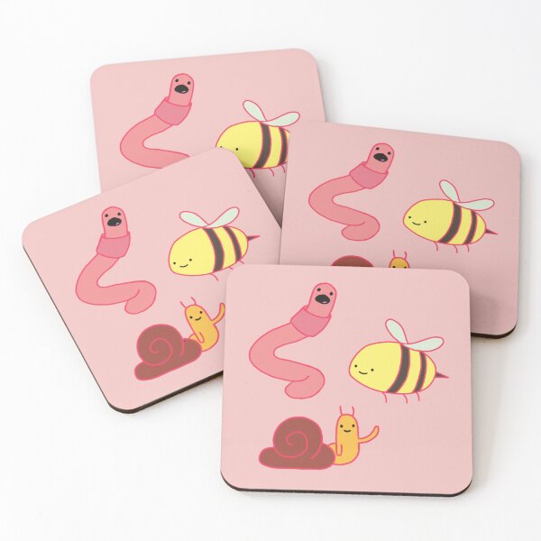 Item preview, bee worm and snail designed and sold by aaiimmee.