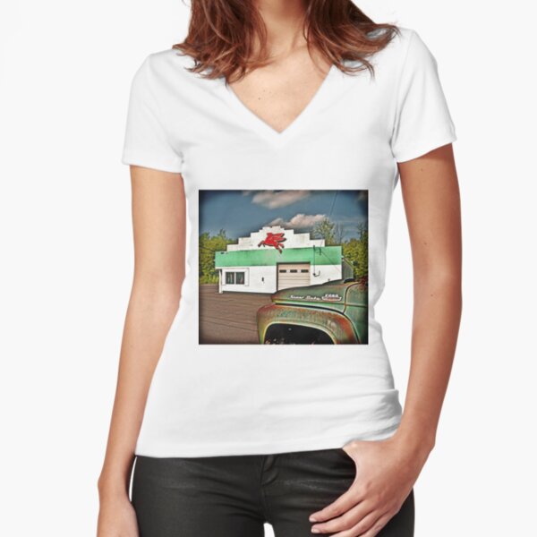 Fill'r Up Fitted V-Neck T-Shirt