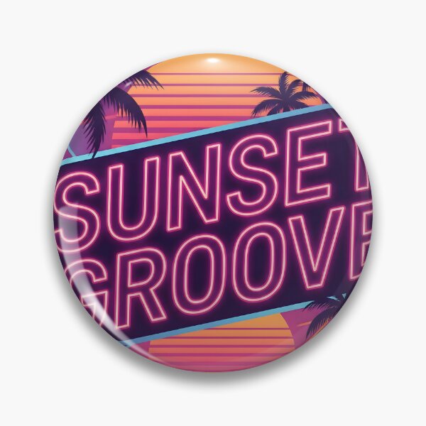 Item preview, Sunset Groove Retro Synthwave Neon Design designed and sold by SoulenCify.
