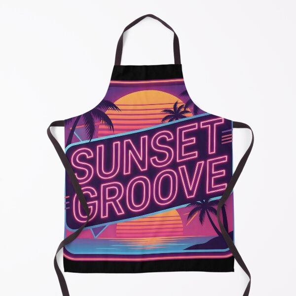 Item preview, Sunset Groove Retro Synthwave Neon Design designed and sold by SoulenCify.