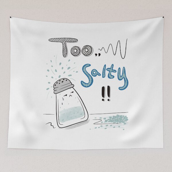 Item preview, Too Salty!! | Overwhelmed Salt Shaker Doodle | Low Energy Life Collection designed and sold by mintmono-studio.