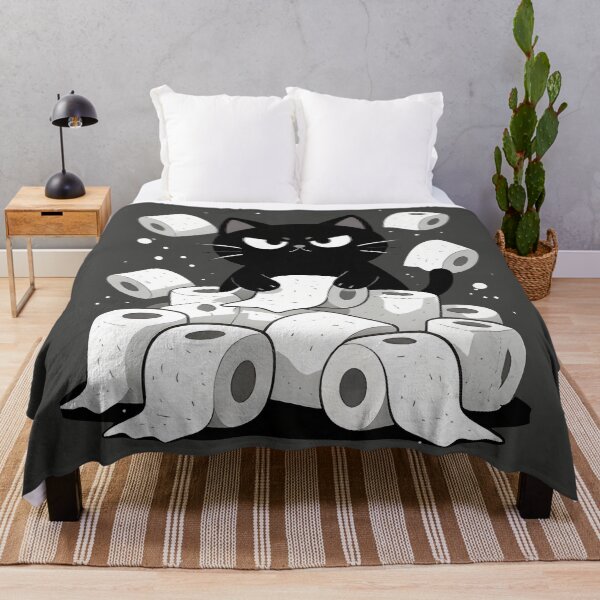 Item preview, Cat bathroom Funny Toilet Paper Cat Shirt – Mischievous Cat Chaos – Cute Pet Humor Design designed and sold by Uglyandcute.