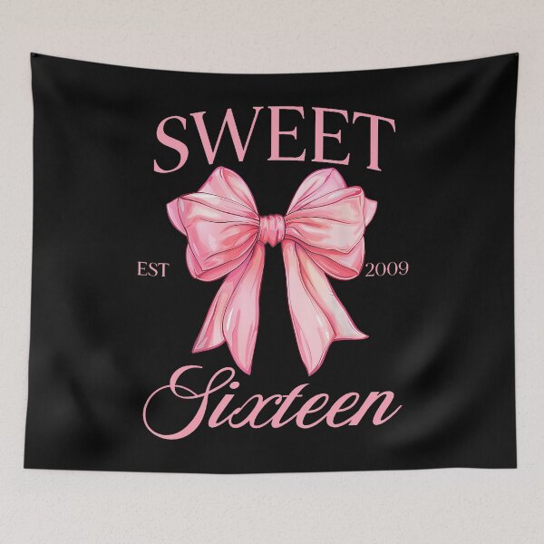 Item preview, Groovy Sweet 16Th Birthday Girl Coquette Bow 16 Year Old designed and sold by TysonLangosh.