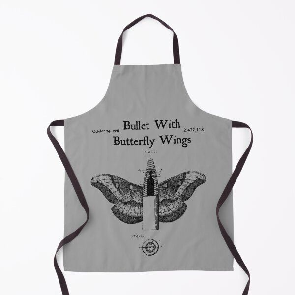 Item preview, Bullet with Butterfly Wings Alternative Rock Bands of the 90s Black Text designed and sold by MathWare MathClips.