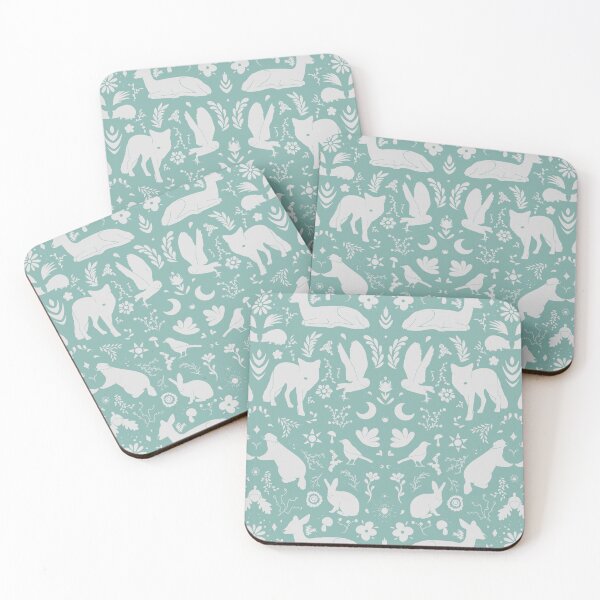 Item preview, Wildlife folk art designed and sold by wolfgirlgem.
