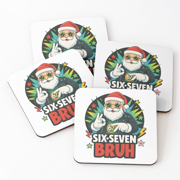Artikelvorschau, Santa Six Seven Bruh Funny Six Seven Meme Xmas Christmas entworfen und verkauft von jakaun.