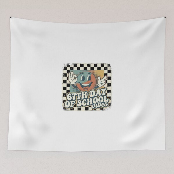 Item preview, 67th Day of School Vibes - Groovy Checkered 90s designed and sold by w66aboo.