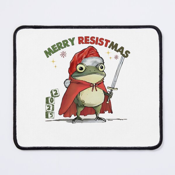 Item preview, Merry Resistmas Frog Political Festive Frog Christmas designed and sold by jakaun.