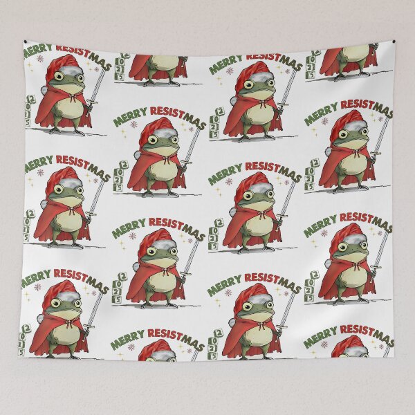 Item preview, Merry Resistmas Frog Political Festive Frog Christmas designed and sold by jakaun.
