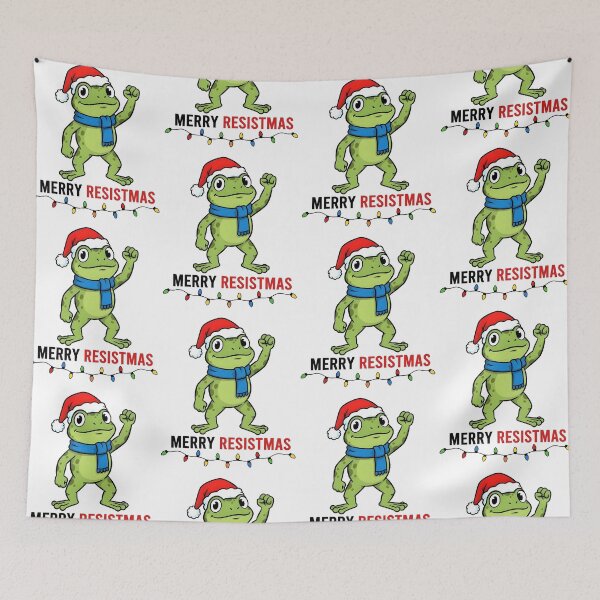 Item preview, Merry Resistmas Frog Xmas Lights Festive Frog Christmas Political designed and sold by jakaun.